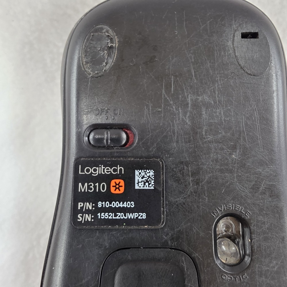 Logitech M310 Wireless Mouse Black - Complete With USB Nano Receiver & Cover - Picture 3 of 7